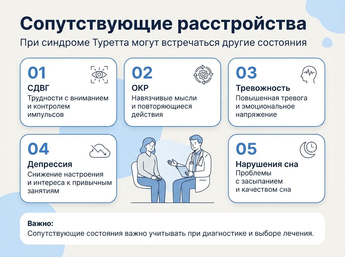 Лечение синдрома Туретта в Веневе инфографика